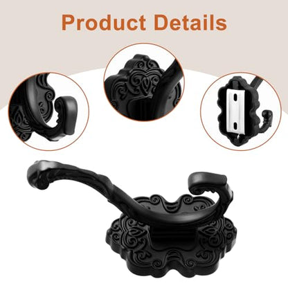 Zonon 4 ganchos vintage para colgar bolsos, sombreros, llave