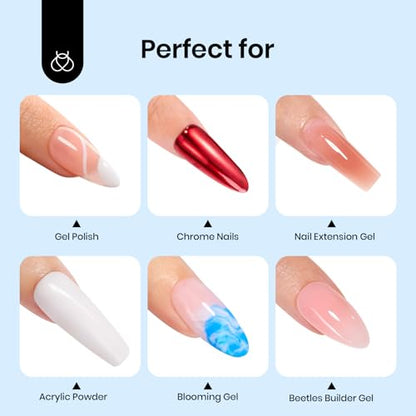 Beetles - Capa superior de gel sin HEMA, 0.5 onzas líquidas,