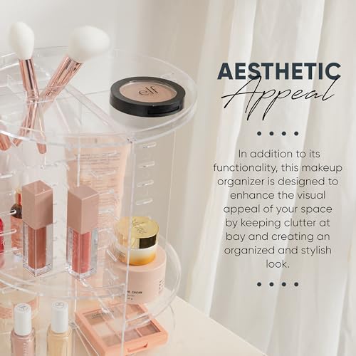 Masirs, Organizador de maquillaje giratorio: altura de estan