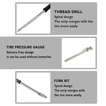 OFBAND Kit de aparejos de reparación de neumáticos con tapon
