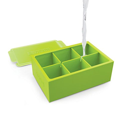ZOKU Bandejas para cubitos de hielo jumbo, juego de 2, molde