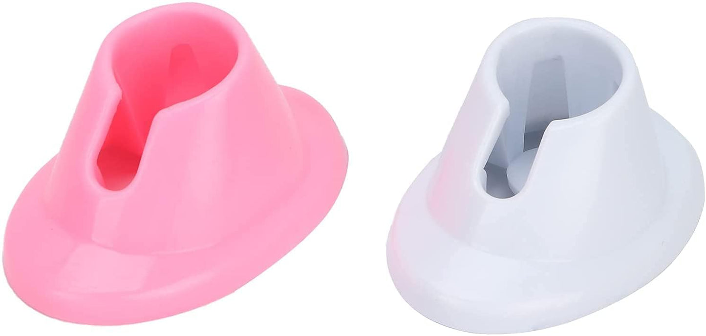 2 soportes para botellas de esmalte de uñas de goma suave ro