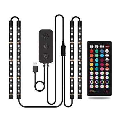 Luces LED RGB para automóvil, luces de escritorio inteligent