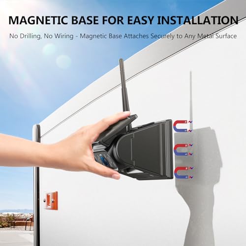 Cámara de respaldo inalámbrica solar magnética WiFi, 10500 m
