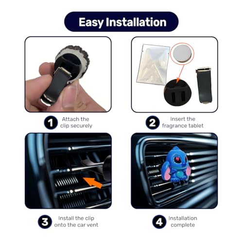 Ambientador de coche de resina 3D con clips de ventilación p