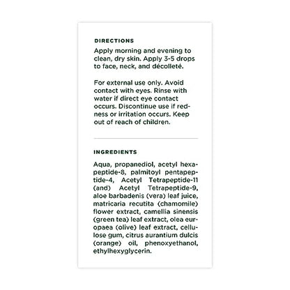 Tree of Life Beauty Suero facial hidratante – Péptidos de co
