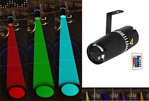 Luz LED de escenario pinspot - SENLAN 9W RGB 3 en 1 luz de h