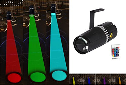 Luz LED de escenario pinspot - SENLAN 9W RGB 3 en 1 luz de h