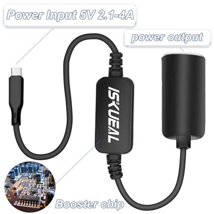 Cable de alimentación USB C macho a 12V para encendedor de c