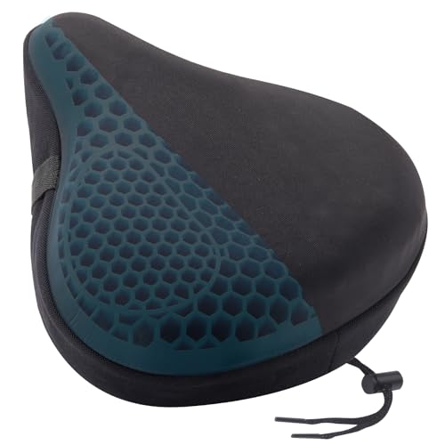 Zacro Cojín ancho para asiento de bicicleta, funda de asient