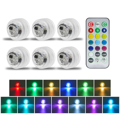 6 luces LED inalámbricas para el interior del automóvil, luc