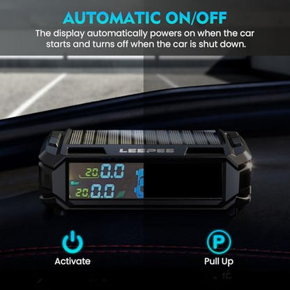 leepee Sistema de monitoreo de presión de neumáticos de auto