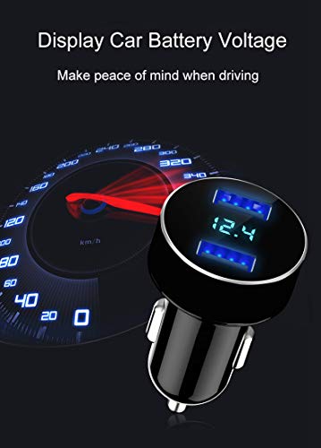 Cargador USB, 12v/24v, monitor de voltaje LED para iPhone 6s