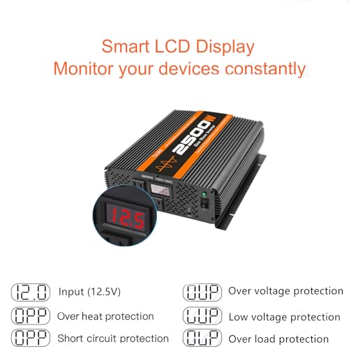 Inversor de onda sinusoidal pura de 2500 W Inversor de corri