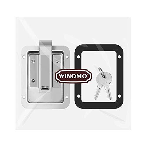 WINOMO Cerradura de remolque de viaje de acero inoxidable Rv
