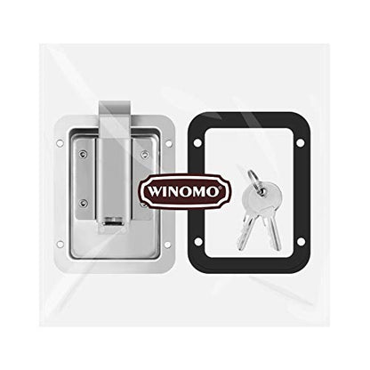 WINOMO Cerradura de remolque de viaje de acero inoxidable Rv
