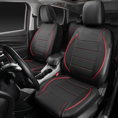 CAR PASS - Fundas para asiento universal., Negro y rojo