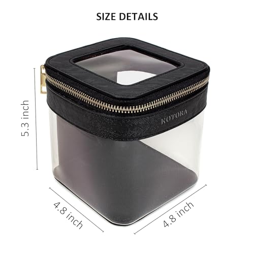 KOTORA Bolsa de maquillaje transparente para mujer, organiza