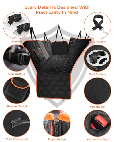 Funda de asiento de coche para perro a prueba de arañazos pa
