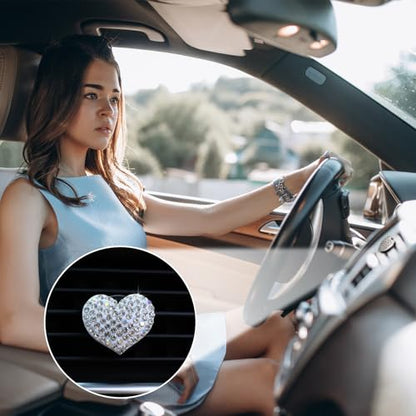 4 clips de ventilación de automóvil en forma de corazón, dif