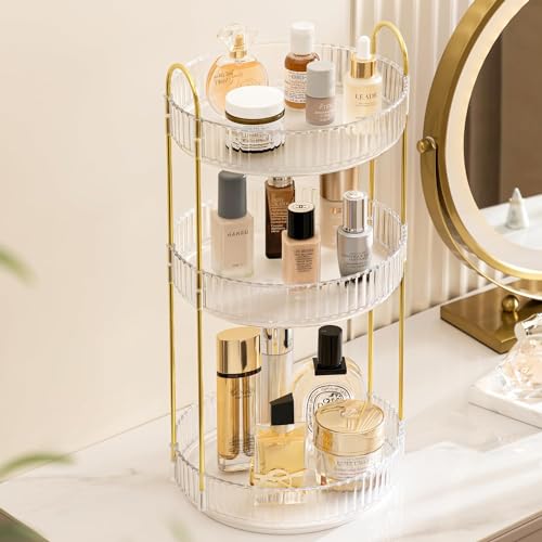Organizador de maquillaje giratorio de 360 grados para encim