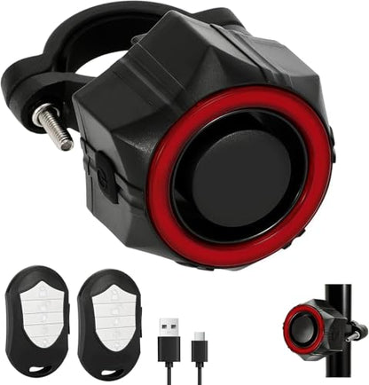 Alarma de bicicleta USB con 2 controles remotos – 110 dB alt