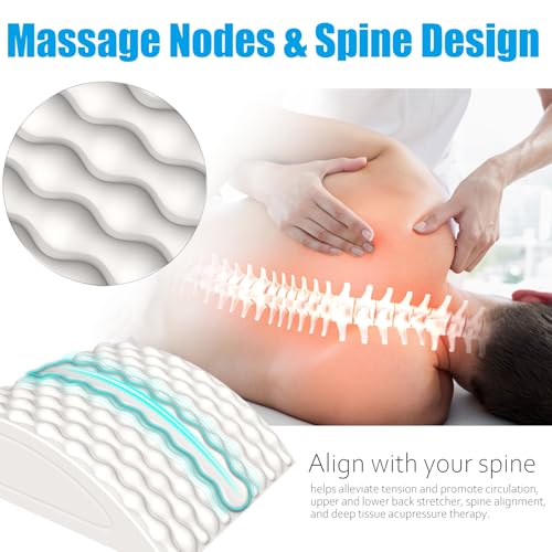 Almohada de apoyo lumbar con terapia de calor y frío para al