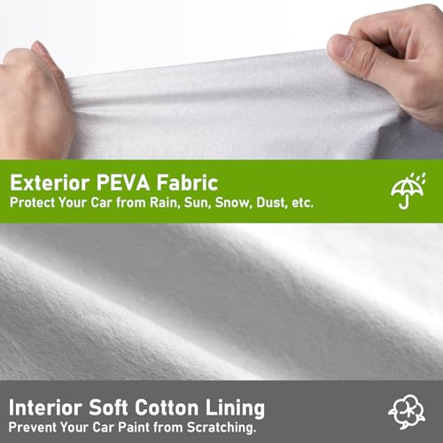 Favoto Funda impermeable para automóvil sedán, 6 capas para
