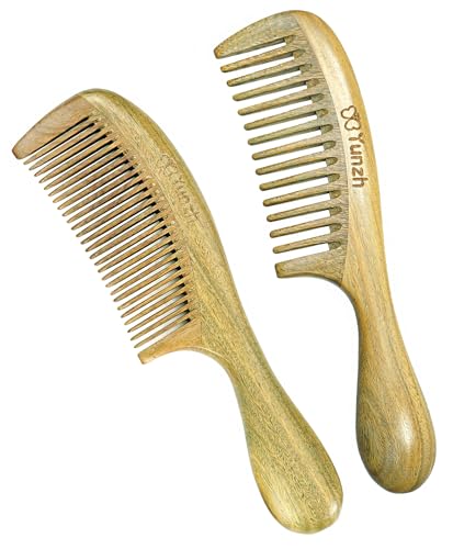 YunZh Peine de dientes anchos y peines de dientes finos, jue