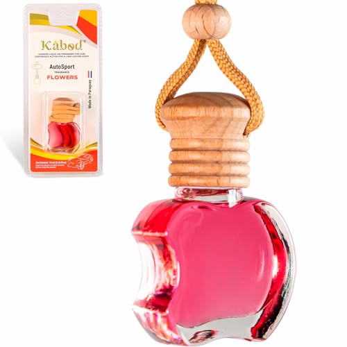 Kabod Ambientador colgante para automóvil, con flores, 0.3 f