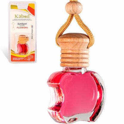 Kabod Ambientador colgante para automóvil, con flores, 0.3 f