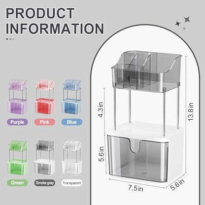 Organizador de mostrador de baño de 2 cajones, mostrador org