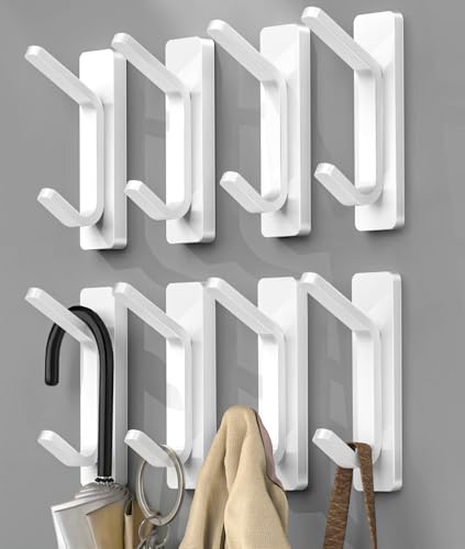 YIGII Ganchos adhesivos para colgar, gancho de pared para co