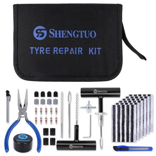 Kit universal de reparación de neumáticos portátil de 62 pie