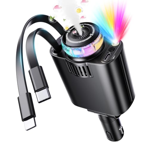 [Actualizado] Adaptador de cargador de coche USB C retráctil