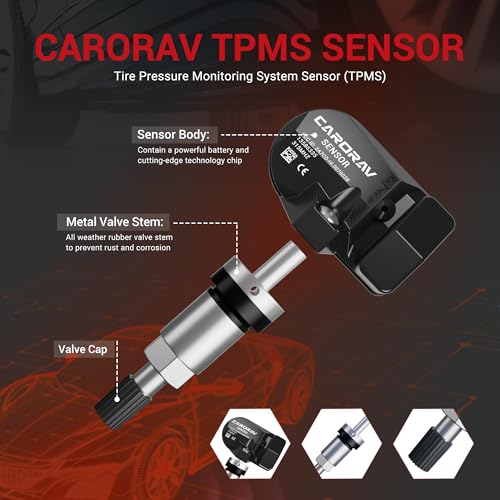TPMS Sensor GM, paquete de 4 sensores de presión de neumátic