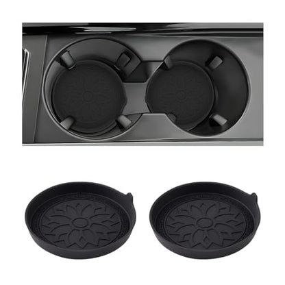 Mandark 2 posavasos para automóvil, tapete de silicona antid
