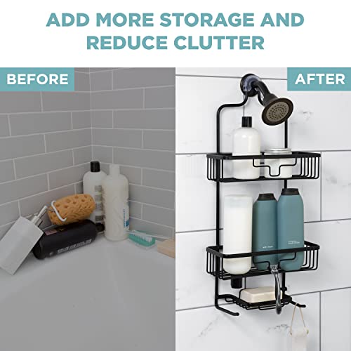 Zenna Home Organizador de baño colgante a prueba de óxido, e