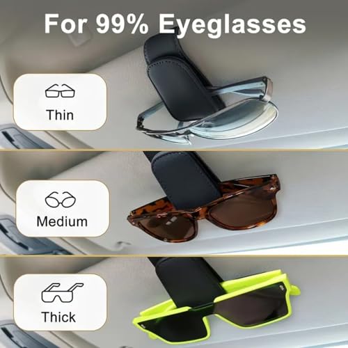 Soportes para lentes de sol para visera de automóvil, soport