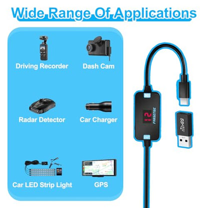 FARSENSE Adaptador USB A a 12 V para encendedor de cigarrill
