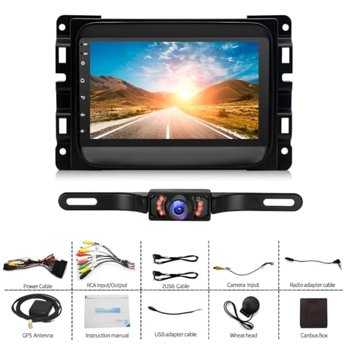 Zcargel Radio de auto Android 13 con Carplay inalámbrico/And