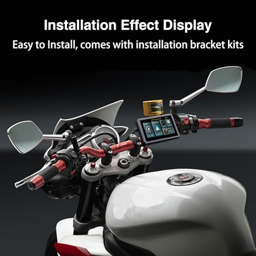 Carplay de motocicleta y pantalla táctil automática Android,