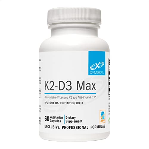 XYMOGEN K2-D3 Max - Vitamina D3 K2 con 180 mcg de VIT K por