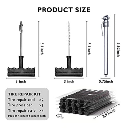 OFBAND Kit de aparejos de reparación de neumáticos con tapon