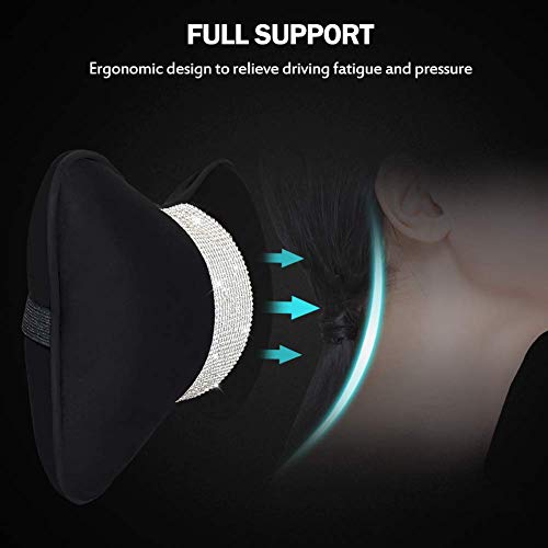 eing Paquete de 2 almohadas brillantes para asiento de autom