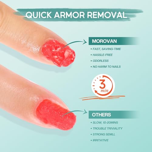 Morovan Kit removedor de esmalte de uñas de gel: removedor d