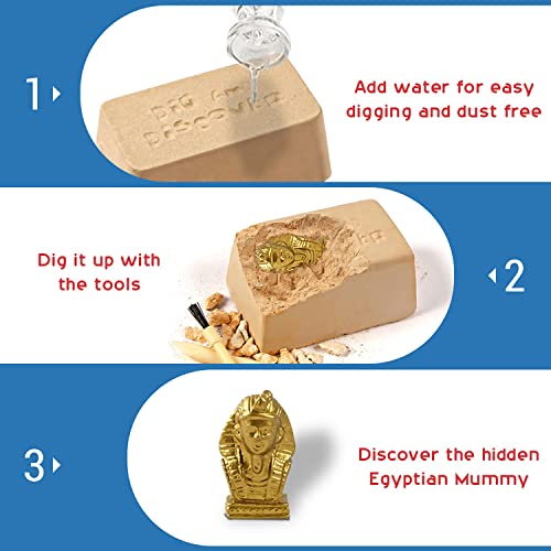 XX TOYS - Kit de excavación de momias egipcias para niños av