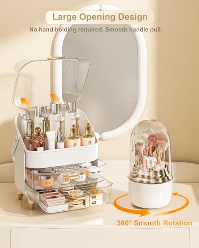 Organizador de maquillaje, soporte para cuidado de la piel,
