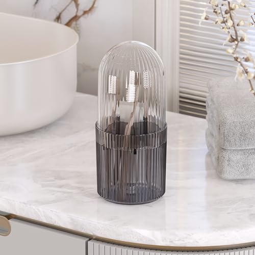 Organizador de maquillaje con tapa, soporte protector para c
