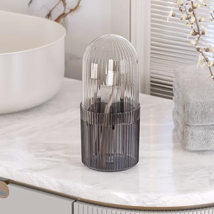 Organizador de maquillaje con tapa, soporte protector para c